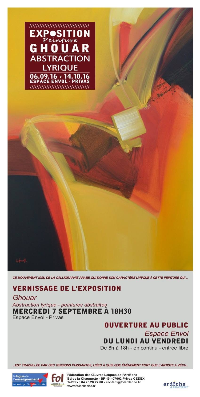  Entre deux terres le même geste...!  « Abstraction lyrique » 